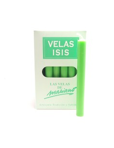 Boîte de bougies Velas Isis II vert clair - encens.business | Bougies