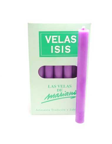 Boîte de bougies Velas Isis II violettes - encens.business | Bougies