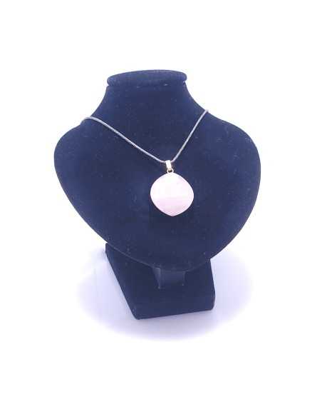 Pendentif Sceau de Salomon en Quartz rose -  encens.business