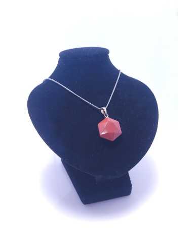 Pendentif Sceau de Salomon en Jaspe rouge -  encens.business