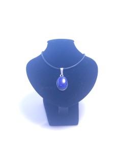 Pendentif cerclé argent en Lapis lazuli 12g - encens.business