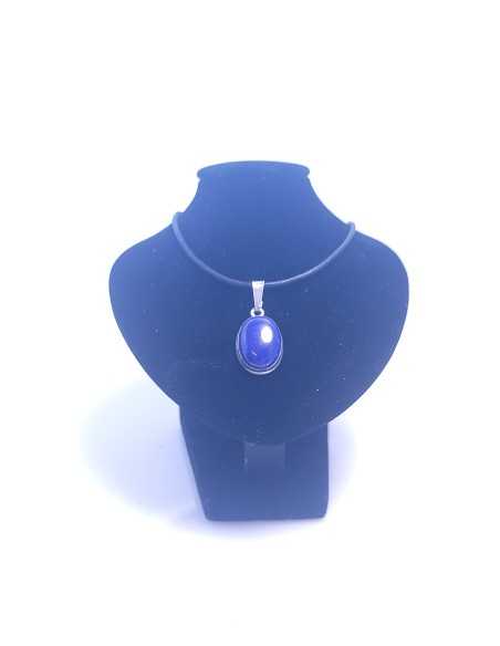 Pendentif cerclé argent en Lapis lazuli 12g - encens.business