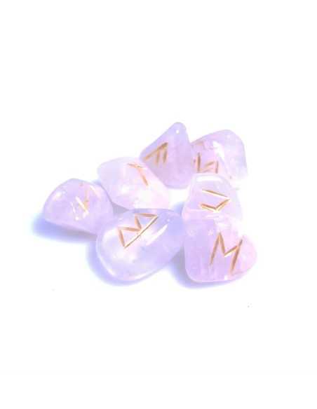 Set de runes en Quartz rose - encens.business