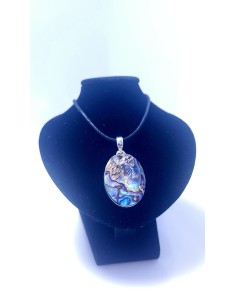 Pendentif cerclé argent en Abalone 10g - encens.business