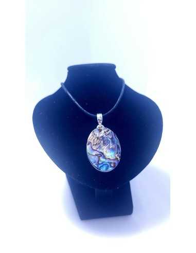 Pendentif cerclé argent en Abalone 10g - encens.business