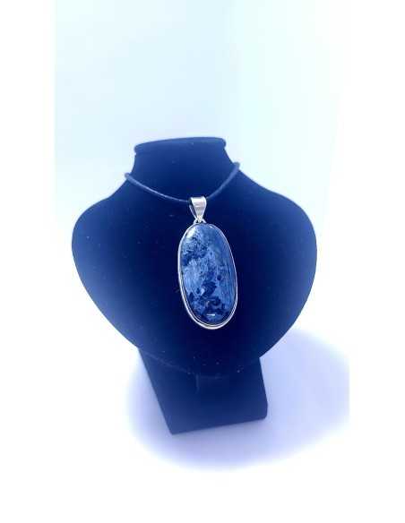Pendentif cerclé argent en Pietersite 13g - encens.business