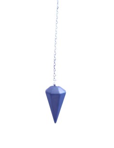 Pendule conique facetté en Hématite - encens.business | Minéraux