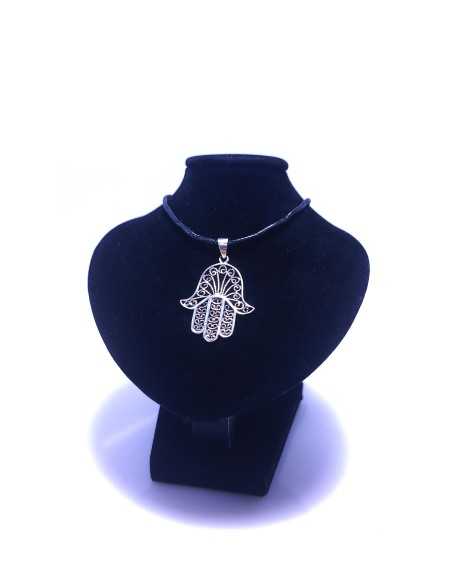Pendentif Main de Fatma grand modèle en Argent - encens.business