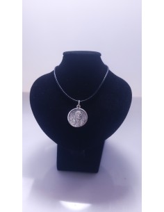 Pendentif Padre Pio en Argent - encens.business