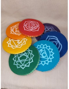 coussins 7 chakras pour bol chantant