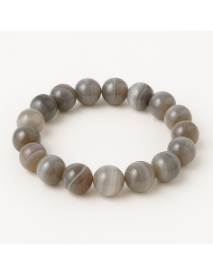 Photo de Bracelet 10/12 mm en agate botswana - encens.business - Boutique ésotérique en ligne - vente de Bracelet 10/12 mm en agate