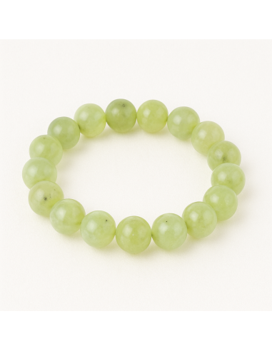 bracelet 8 mm en jade serpentine
