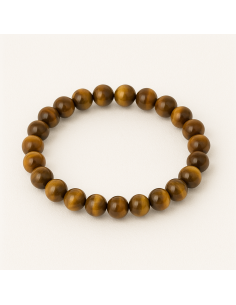 Bracelet 6 mm en oeil de tigre - encens.business