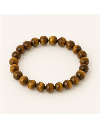 Bracelet 6 mm en oeil de tigre - encens.business