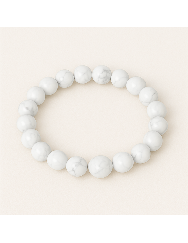 bracelet 6 mm en howlite