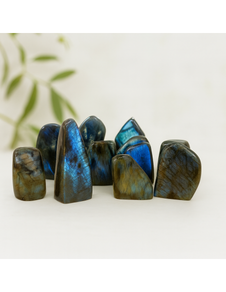 Lot de blocs de Labradorite 250g
