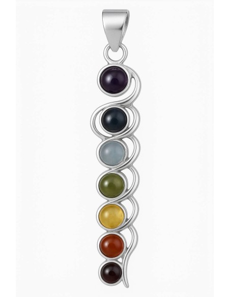 Pendentif 7 chakras Kundalini