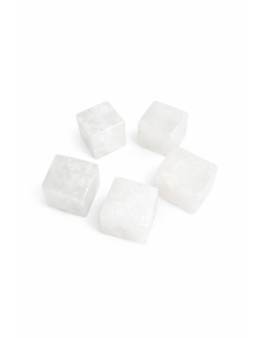 Cube en Pierre Naturelle – Obsidienne Neige, Cristal de Roche ou Taureau 2