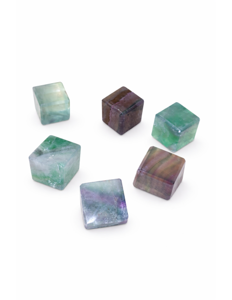 Cube en fluorite
