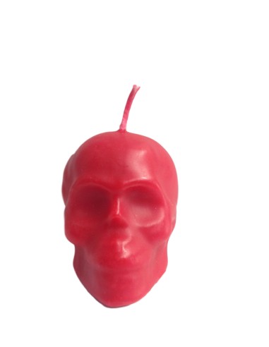 Bougie Tête de Mort Rituel – Protection et Transformation – Couleur au Choix