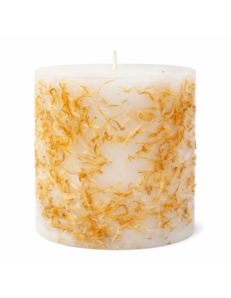 Bougie au calendula : apaise et régénère la peau