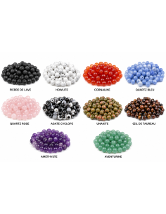 Bracelet Énergétique Personnalisable – 3 Pierres au Choix (Perles 6 mm) 2
