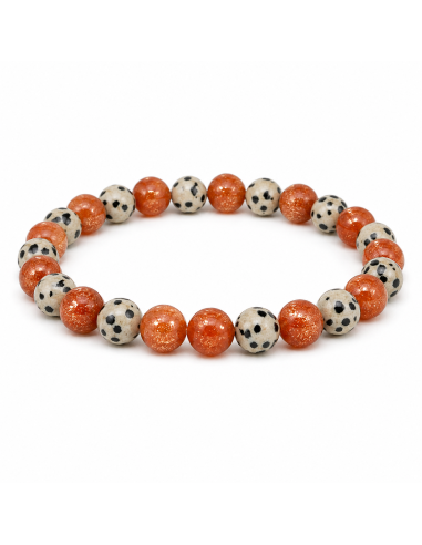 Bracelet Énergétique Personnalisable – 3 Pierres au Choix (Perles 8 mm)
