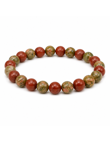 Bracelet Énergétique Personnalisable – 3 Pierres au Choix (Perles 8 mm)