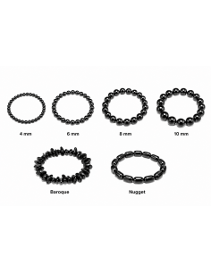 Bracelet Tourmaline Noire – Protection Puissante & Énergies Purifiantes (Plusieurs Modèles & Tailles)