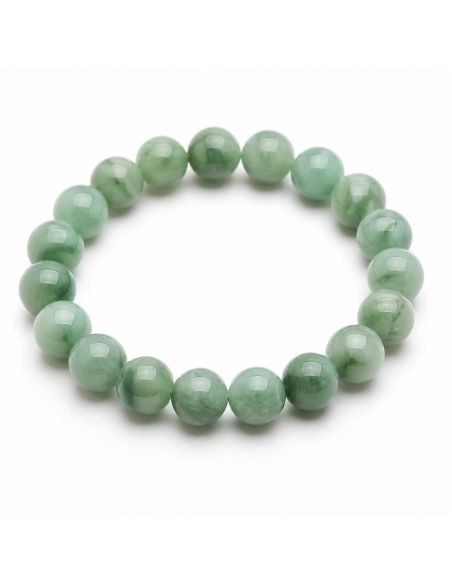 Bracelet 10/12 mm en Jade Burma