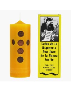 Bougie préparée "Don Juan de la bonne chance" - Attirez la chance et la séduction avec cette bougie puissante
