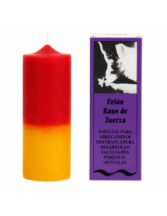 Bougie préparée "Rayo de Fuerza" - Boostez votre énergie et attirez la force intérieure