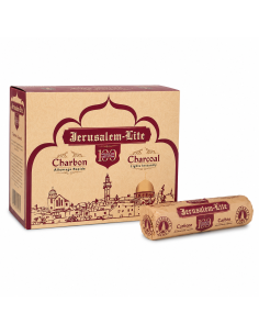 Charbon à Encens Jerusalem-Lite Allumage Rapide 33 mm – Boîte de 100 Pastilles