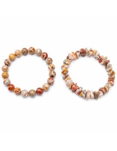 Bracelet Agate Crazy Lace Naturelle – Joie, Équilibre et Énergie Positive