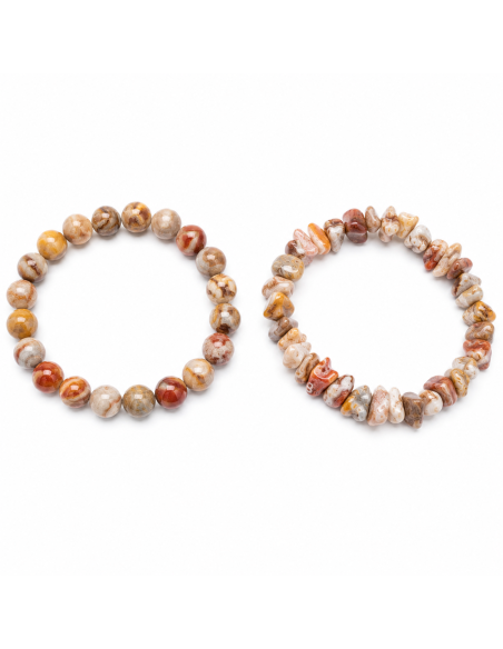 Bracelet Agate Crazy Lace Naturelle – Joie, Équilibre et Énergie Positive