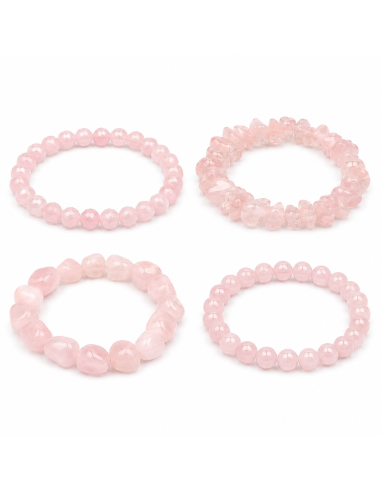 Bracelet Quartz Rose Naturel | Amour et Harmonie