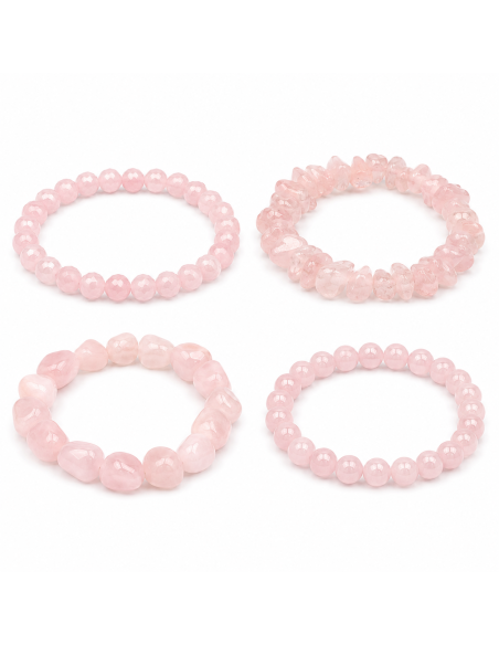 Bracelet Quartz Rose Naturel | Amour et Harmonie