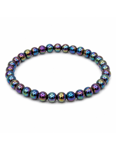 Bracelet en Hématite Arc-en-Ciel | Protection et Équilibre