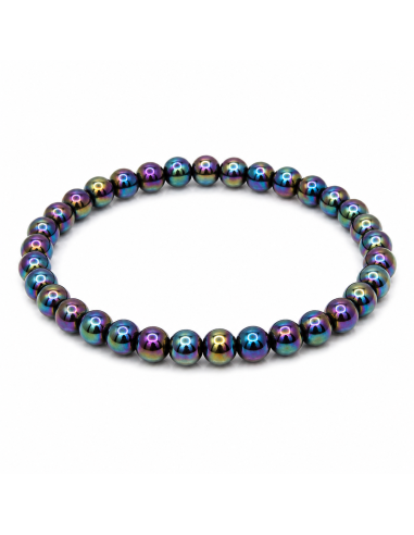 Bracelet en Hématite Arc-en-Ciel | Protection et Équilibre