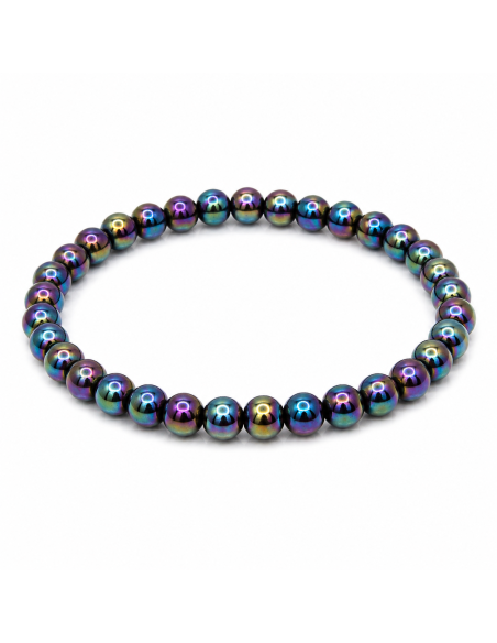 Bracelet en Hématite Arc-en-Ciel | Protection et Équilibre