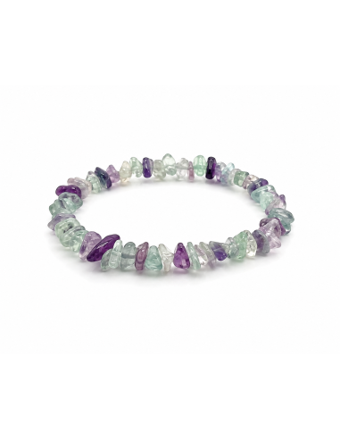 Bracelet en fluorite naturelle. Pierre de Clarté Mentale et de Protection Énergétique. Vente sur encens.business