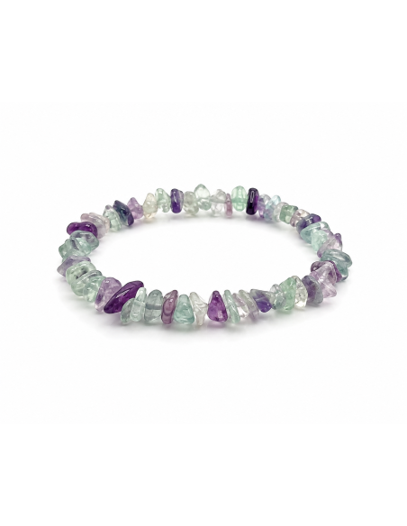 Bracelet en fluorite naturelle. Pierre de Clarté Mentale et de Protection Énergétique. Vente sur encens.business