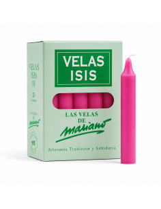 Boîte de 25 bougies Velas Isis III fuchsia