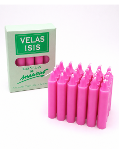 Boîte de 25 bougies Velas Isis III fuchsia 2