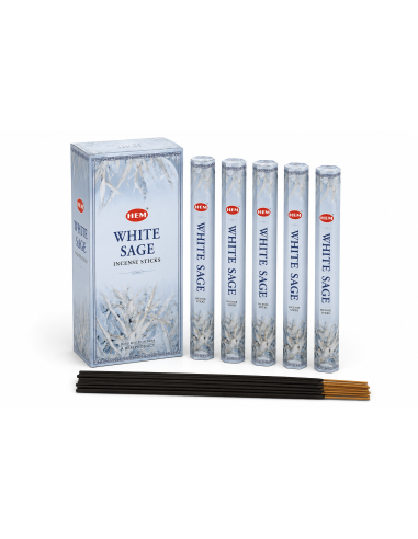 Encens HEM Sauge Blanche - Purification et Harmonie Spirituelle