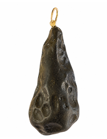 Pendentif tectite naturelle de Thaïlande - Énergie et protection pour une harmonie intérieure