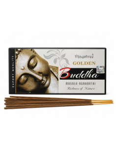 Boite d'encens GOLDEN Buddha - 12 étuis de 15 grammes pour une ambiance apaisante et spirituelle