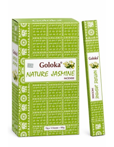 Boite d\'encens 12 étuis de 15 grammes GOLOKA JASMIN - encens.business