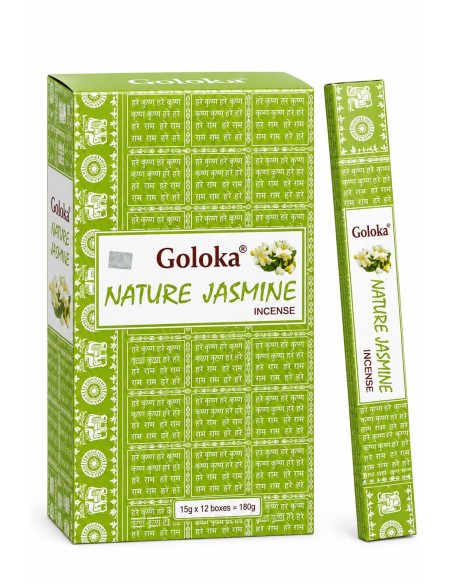 Boite d\'encens 12 étuis de 15 grammes GOLOKA JASMIN - encens.business