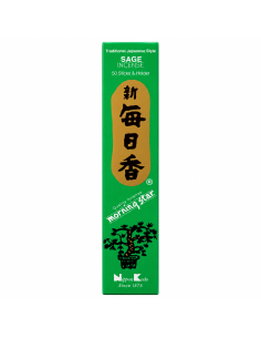 Encens Japonais MORNING STAR Sauge - Purifiez votre espace avec l'arôme apaisant de la sauge
